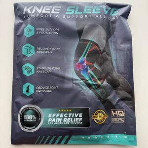 Modvel Compression Knee Sleeve Medium Purple and Black